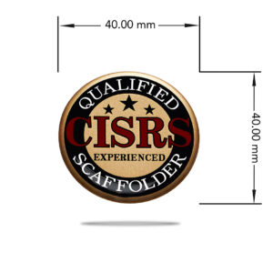 3D CISRS qualification sticker made of soft and flexible epoxy material