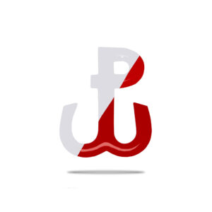 3D Epoxy Sticker Polska Walcząca (Fighting Poland) white-red color in N-Cross online store