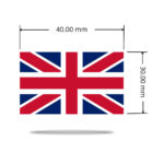 Great Britain (Union Jack) flag UV transfer sticker with high quality resolution and with a 100% waterproof and sunproof base Great Britain (Union Jack) flag UV transfer sticker with high quality resolution and with a 100% waterproof and sunproof base