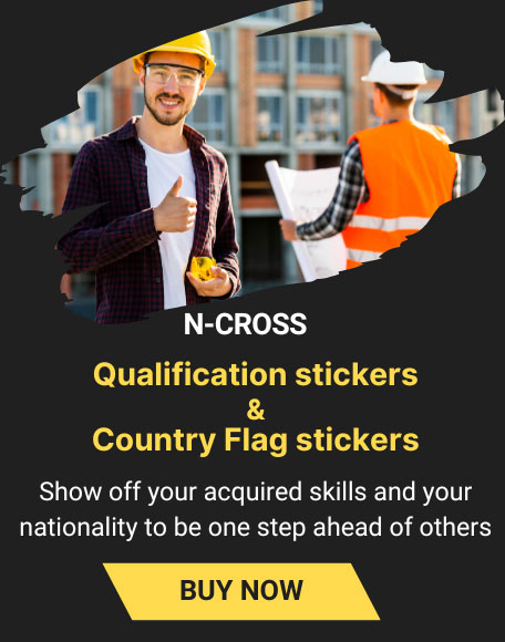 Qualification stickers and Country Flag stickers from N-CROSS