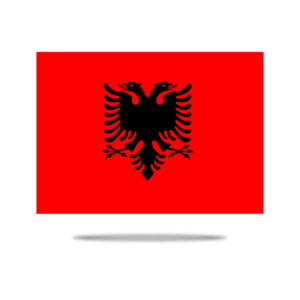 Albania National Flag UV Transfer Sticker in N-Cross online store