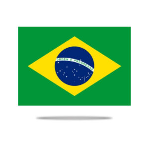 Brazil National Flag UV Transfer Sticker in N-Cross online store