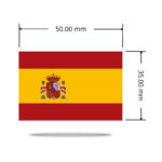 Spain National Flag UV Transfer Sticker with high quality resolution and with a 100% waterproof and sun-resistant base Spain National Flag UV Transfer Sticker with high quality resolution and with a 100% waterproof and sun-resistant base